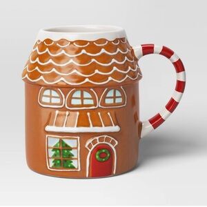 Target Wondershop Christmas Earthenware Figural House Mug 19oz (NEW)